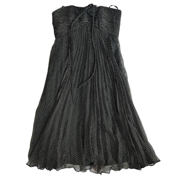 Vintage y2k Polka Dot Halter Dress | Laundry by Shelli Segal 🖤 - Picture 5 of 16